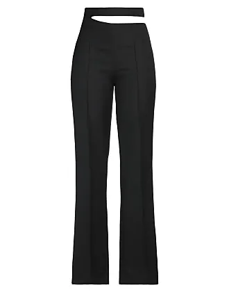 $375 Rohe Women's Black BARRY Relaxed Wool Blend Casual Pants Size IT 40/US  8