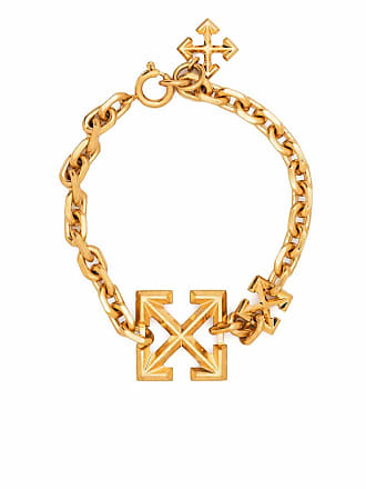 Off-White Arrows Crystal-embellished Bracelet - Gold
