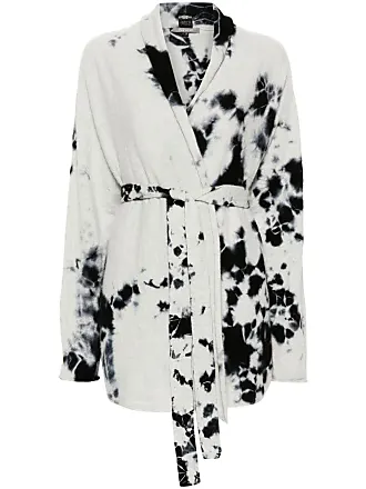 Suzusan abstract-print linen gown - Neutrals