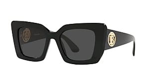 Monogram Motif Oversized Square Frame Lola Sunglasses in Black - Women