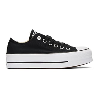 shiny black converse shoes