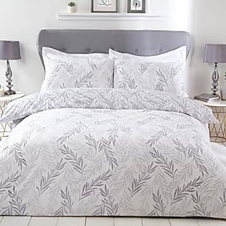 Sleepdown Parure de lit avec Housse de Couette et taies d'oreiller Motif Tournesol Blanc Double 200 x 200 cm 