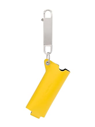 Tamagini Leather Luxury Keychains - French Calf Yellow EPI w/ Silver Hardware