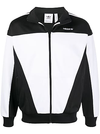 adidas jacket mens black and white