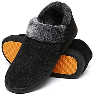 Hausschuhe Herren Plaid Pantoffeln Warme Memory Foam Winter Schuhe mit Gummi Sohle Indoor Outdoor