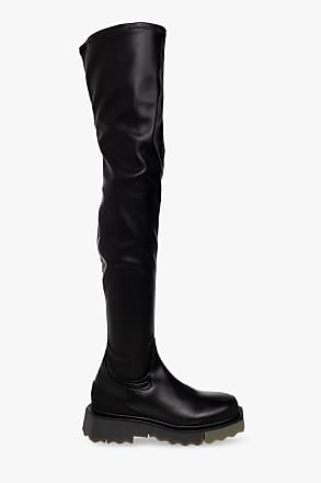 Botas de lluvia Sponge con logo estampado de Off-White c/o Virgil Abloh de color Negro Mujer Zapatos de Botas de Botines 