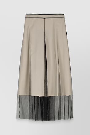 PHOOL 100% coton de cambrai crincle entièrement plissée jupe entièrement taille élastiquée unlined 