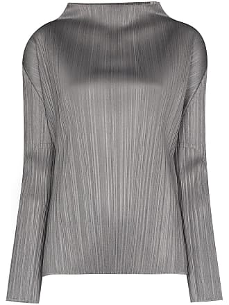 PLEATS PLEASE ISSEY MIYAKE Pleated Shirt In Grey ladies – Afashionistastore