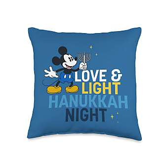 Disney Mickey Mouse Love & Light Happy Hanukkah Throw Pillow, 18x18,  Multicolor