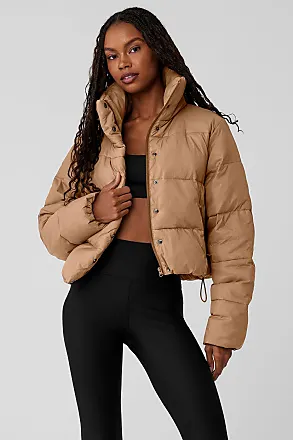 Alo Yoga | Gold Rush Puffer Jacket in Toasted Almond Beige, Size: Medium