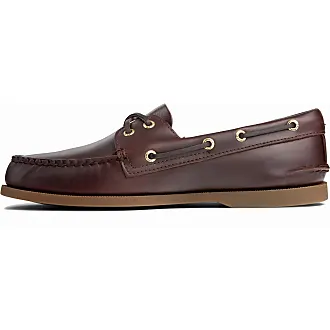 Sperry Top-Sider Authentic Original Cross Lace Boat Shoe Men 11.5 Brown
