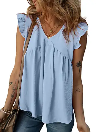 Women Summer Tops 2024 Trendy Sleeveless Tank Tops Dressy Casual Cute Loose  Fit Lace V Neck T-Shirt Blouse Tunic : : Clothing, Shoes 