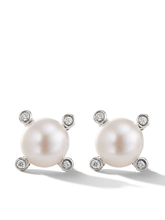 David Yurman Sterling Silver Chatelaine Pearl Stud Earrings - Farfetch