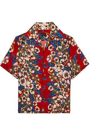 JSPOYOU Mens Floral Printed Beach Shirt Long Sleeve Button Down Hawaiian Vaction Shirt Big & Tall Baggy Hippie Yoga Top 