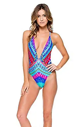 Luli Fama Womens Cosita Buena Scrunch Panty Full Back Bikini Bottom  Swimwear 