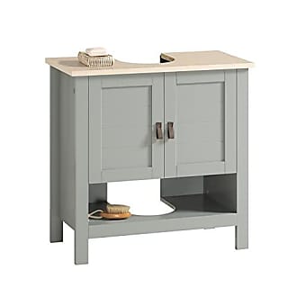 SoBuy BZR58-W Meuble sous-Lavabo, Meuble sur Pieds de Salle de Bain, Meuble  sous-Vasque, Armoire Salle de Bain, Meuble de Rangement