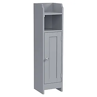 Bush Furniture Cabot Small Bathroom Storage Cabinet with Doors in Modern Walnut