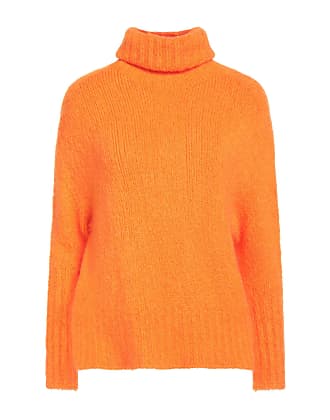 DSquared² Wolle Bestickter Rollkragenpullover in Orange für Herren Herren Bekleidung Pullover und Strickware Rollkragenpullover 