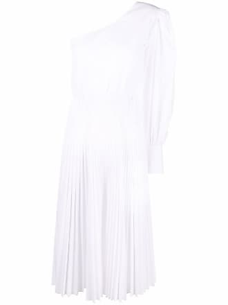 Federica Tosi one-shoulder midi dress - women - Polyester/Cotton - 38 - White