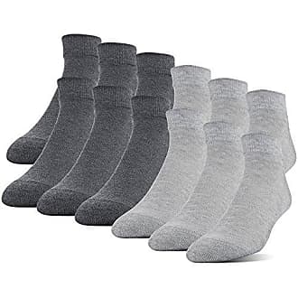 black//black//sesame seed//sesame seed//taupe//taupe 6-12 6 Pair Pack No Nonsense Ribbed Crew Sock