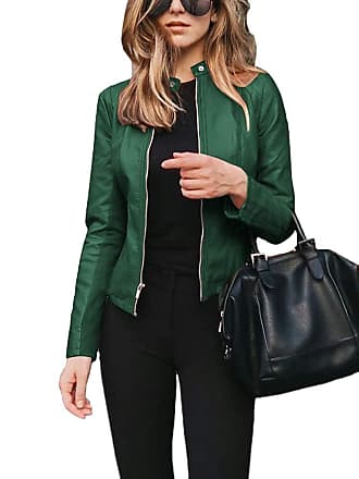 Giacca Blazer Casual in pelle nera PU Y2K giacche moto donna
