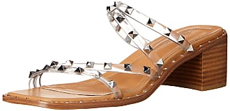 Madden Girl Womens Roamm Heeled Sandal, Clear, 8.5