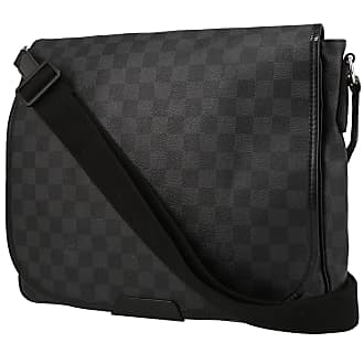 Louis Vuitton - Sacs Alpha Messenger pour homme en toile - noir