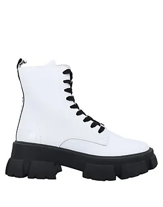 Steve madden white hot sale combat boots