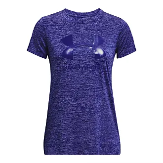  Under Armour Womens Tech V-Neck Twist Short-Sleeve T-Shirt,  (471) Sonar Blue/Baja Blue/Metallic Silver, Large : Clothing, Shoes &  Jewelry
