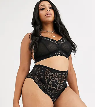 Bralette de triángulo de malla con logo en verde de Savage x Fenty Curvy