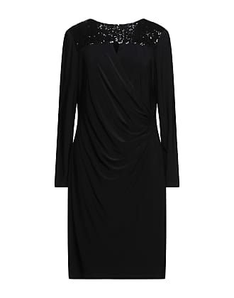 Robe Midi En Mailles Stretch Ralph Lauren Collection en coloris Noir Femme Vêtements Robes Robes de jour et casual 