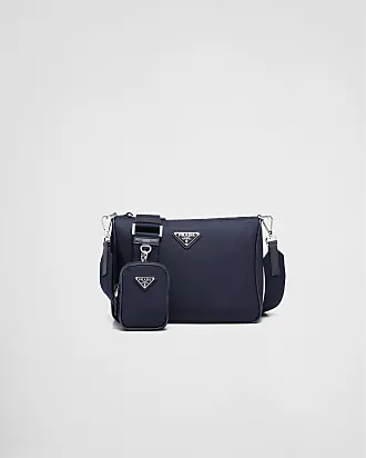 JomaShop.com Prada Ladies Pattina Tessuto Leather Crossbody - Black 1850.00