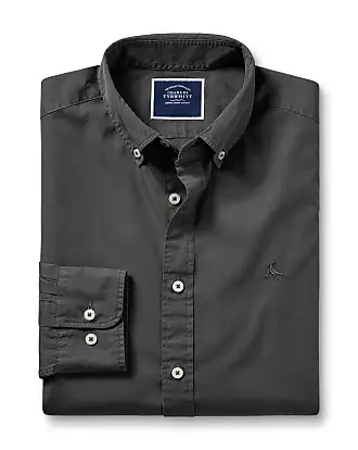 Mens grey button outlet down dress shirt