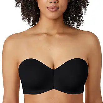 DELIMIRA Women's Plus Size Wireless Unlined Comfort Full Coverage Bra  Vermilion Heather 34C at  Women's Clothing store