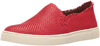 Frye Womens Ivy Fray Woven Slip Fashion Sneaker, Poppy, 6.5 M US