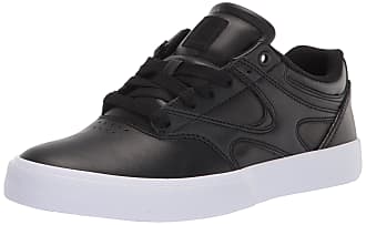 DC Mens Kalis Vulc Low Top Casual Skate Shoe, Black/White/Black, 12.5