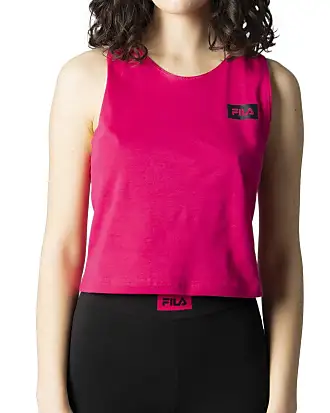 Fila Women's Classic Logo Band Cotton Racerback Sports Bra Amparo Blue at   Women's Clothing store