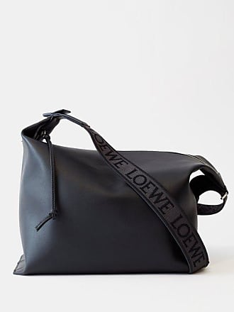 Cubi Crossbody bag in supple smooth calfskin and jacquard Black