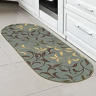 Ottomanson Kitchen Collection Tropical Palm Design Non-Slip Rubber Backing  Runner Rug, 20 x 59, Multicolor 