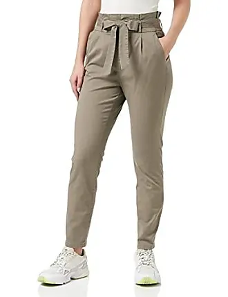 pantalon Lin Femme Chic Et Elegant Fluide Taille Haute Ete Large Elastique  Pantalon Cargo Femme Streetwear Grandes Tailles Pantalon Fluide