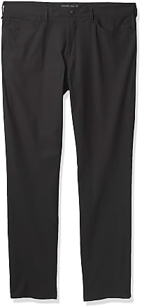 Perry Ellis Motion Mens Slim Fit 5-Pocket Performance Stretch Pant, Black, 36W x 34L