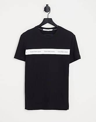 Calvin Klein Jeans institutional taping slim fit T-shirt in black