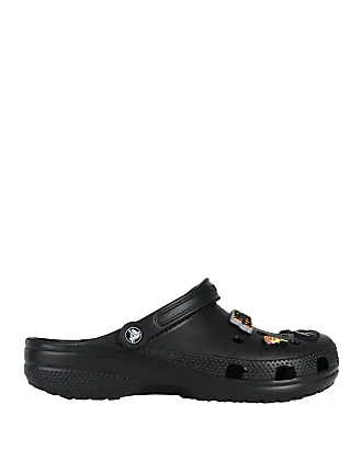 Plain deals black crocs