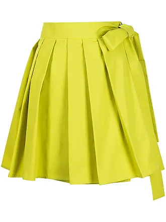 Mini pleated skirt outlet yellow