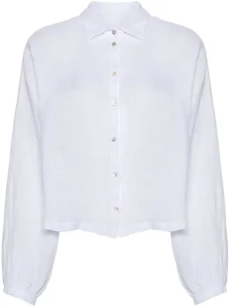 White 120% Lino Women's Blouses