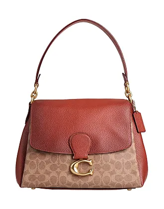 Signature sufflette handbag Coach Brown in Cotton - 41602145