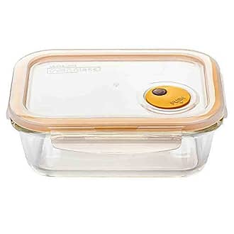  LOCK & LOCK Purely Better Glass Food Storage Container with  Lid, Round-13 oz, Clear : Everything Else