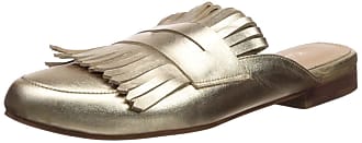 KAANAS Womens Mompox Velvet Mule Slide with Tassels Flat Shoe 