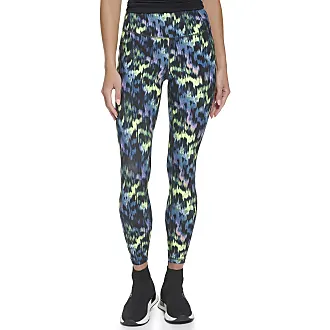 DKNY Women's Tight Printed High Waist Performance Leggings, Army Palm,  X-Small at  Women's Clothing store