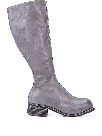 leather gray boots